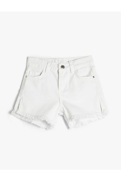 Hzmis Denim Jeans Shorts White
