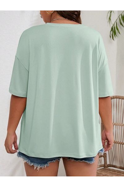 MOONBULL Γυναικείο μπλουζάκι Butterfly Sunshine Printed Oversize