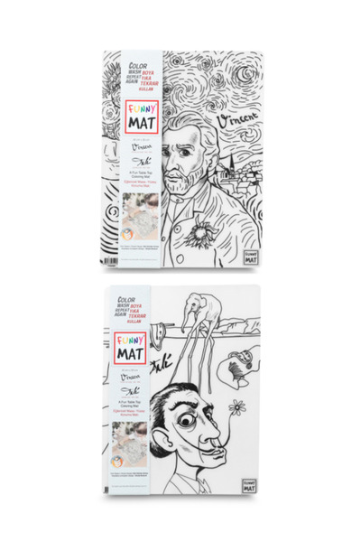 Akademi Çocuk - Funny Mat - Vincent van Gogh și Salvador Dali, Set de 2 tablo...