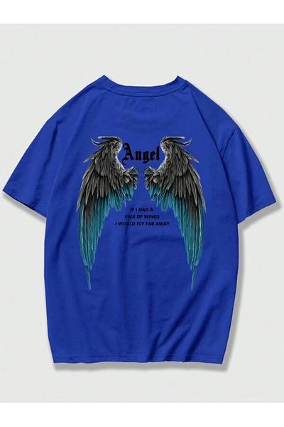 MOONBULL Μπλουζάκι Unisex Angel Wing Back Printed Oversize
