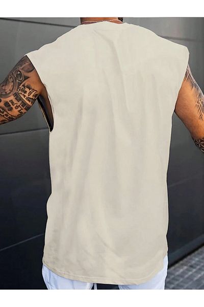 MOONBULL Ανδρικό αμάνικο oversize μπλουζάκι
