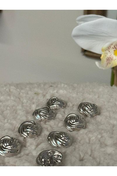 ODDA TASARIM ATÖLYESİ jacket-coat button set silver detail