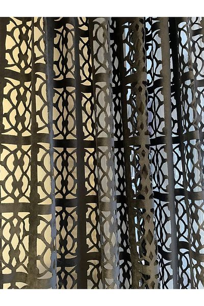 Vanessa Laser Cut Decorative Mat Velvet Background Curtain New Season