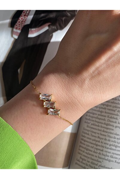 Pinery Jewels سوار كبير من الفولاذ المقاوم للصدأ من حجر الرغيف الفرنسي