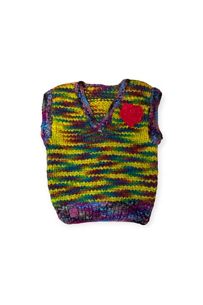 Bohostic Handmade Special Design Single Sweater with Heart Merino Wool