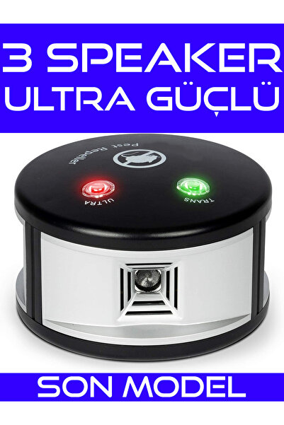 Tokyo 3 Speakerlı Pro Ultrasonik Fare Kovucu Haşere Kovucu 360 Derece Vs361n