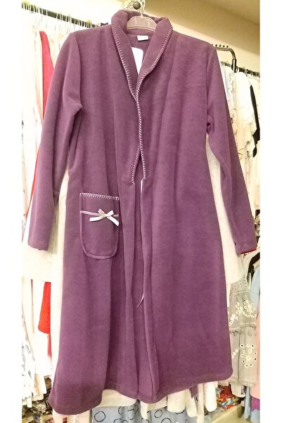 NENA COLLECTION Nena Polar Kuşaklı Cepli Biyeli Sabahlık