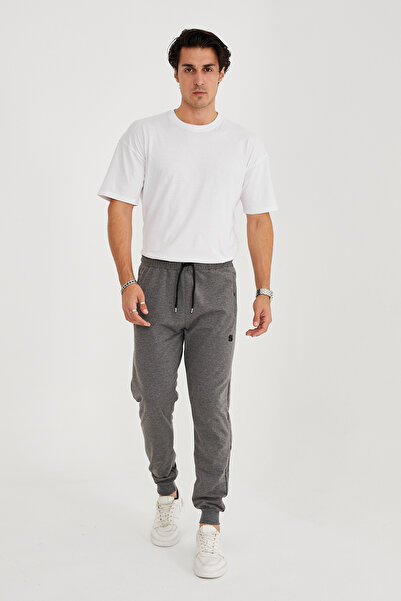 allymoda Erkek Eşofman Altı Dar Paça Bel Kısmı Lastikli Arka Cepli Paçası Las...