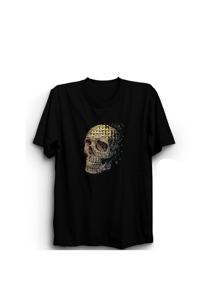 The Fame Γοτθικό T-Shirt - Κρανία Κολάζ, Κρανία, Μοτίβο κρανίων