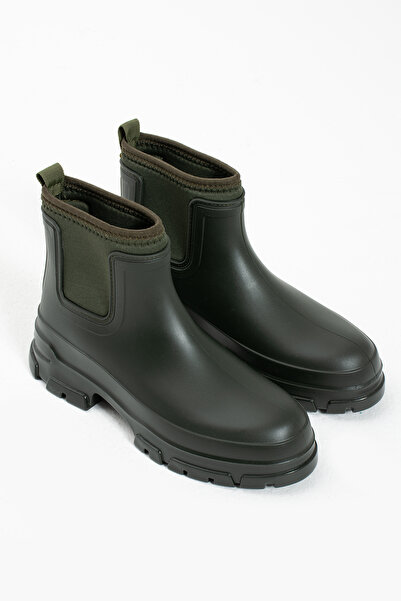 Friend & Trend Haki Mat Su Geçirmez Içi Sıcacık Scuba Astarlı Kadın Botu Ft2024