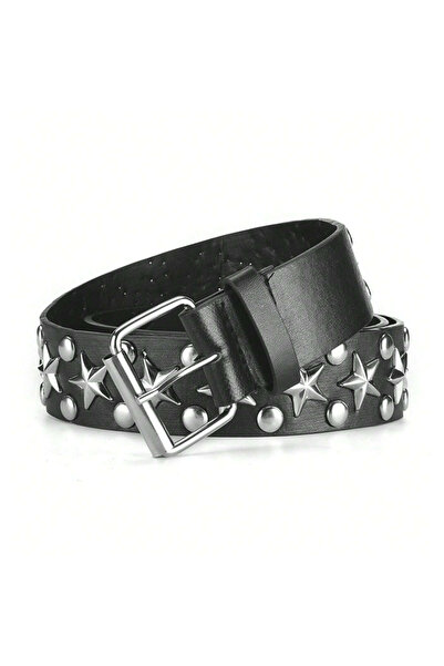 Köstebek Curea gotică din piele artificială cu împânzire în stea