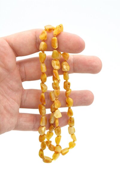 Murty99 Orijinal Sertifikalı Yetişkin Doğal Kehribar Kolye 13 Gr.