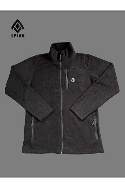 Spear Sports Dik Yaka Tam Fermuarlı Cepli Mont Polar Üst