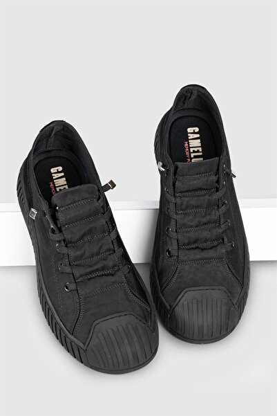 GAMELU Vigor Чоловічі чорні тканинні повсякденні ортопедичні кросівки зі стелькою з ефектом пам'яті