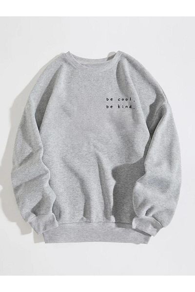 AEMİ Φούτερ Unisex Be Cool με στάμπα με λαιμόκοψη