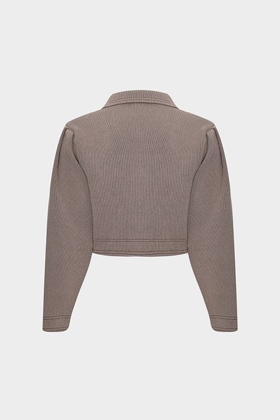 Açelya Okcu Γυναικεία πλεκτή ζακέτα Premium Snap Close Steel Knit