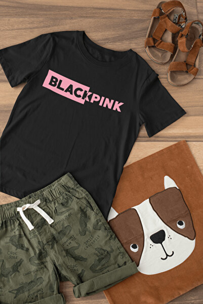 MAGORS Crew Neck Blackpink Printed Unisex Short Sleeve Children's T-shirt