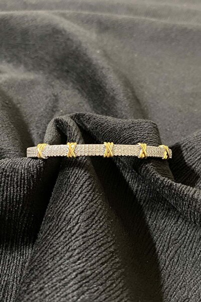 Kondepo XOXO ZİRKON TAŞLI KELEPÇE BİLEKLİK