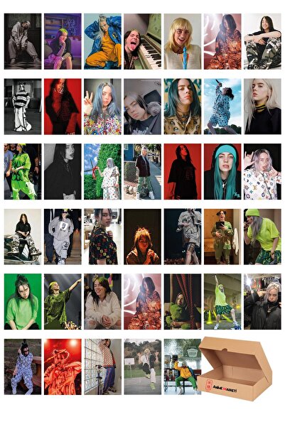 Anime Marketi Billie Eilish Görselleri Duvar Poster Seti - Karışık Billie Eil...