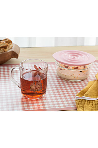 English Home طقم طعام للأطفال من Fairy Glass باللون الوردي