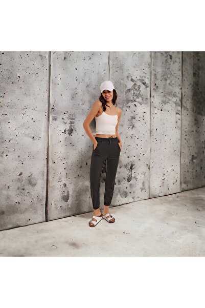 HAKKE Women's Anthracite Pocket Sweatpants