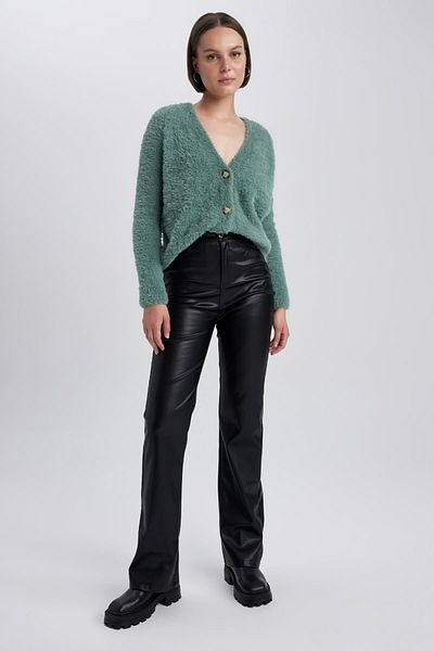 DeFacto Oversize Fit V-Neck Knitwear Cardigan