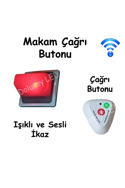 Dolunay LED Makam Çağrı Butonu (Kablosuz)