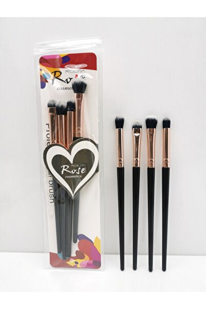 Rose 4'lü Far Fırçası & Karıştırma Fırçası