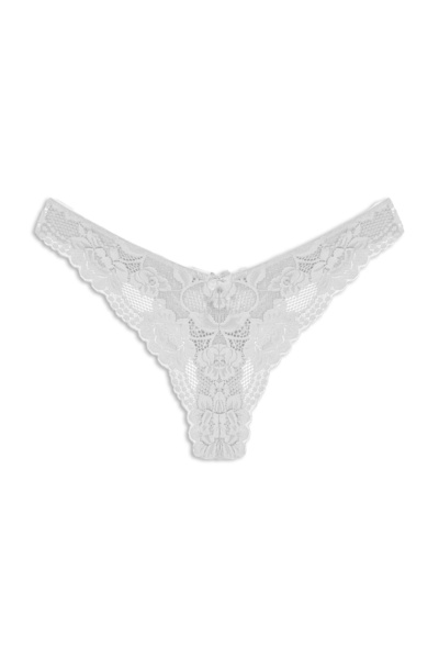 HNX 3-Piece Lace High Waist Brazilian Cut Thong Women's Panties