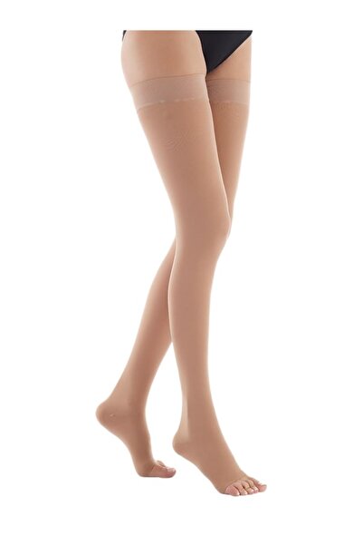 REDPLUS 280'DEN ORTA BASINÇLI DİZ ÜSTÜ ÇORABI (BURNU AÇIK)