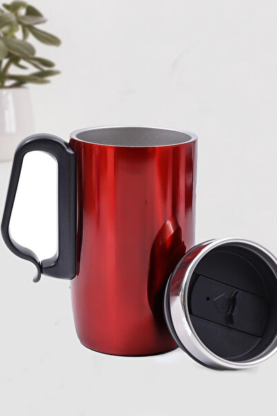 Trendmiya 280 ML Kulplu Çelik Bardak Termos