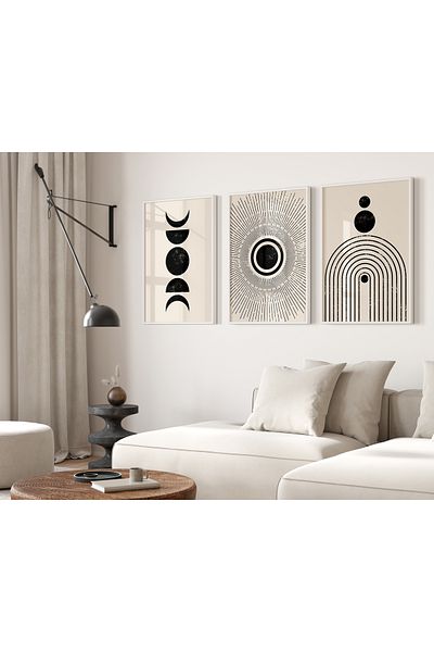 TekTablo Set de pictură înrămată, modele de pictură pentru decorarea casei