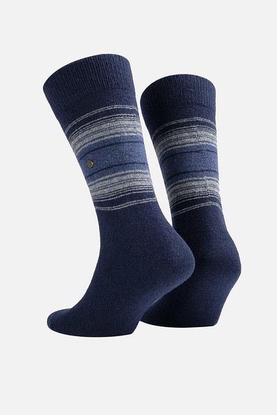 Aytuğ Мъжки единични чорапи до глезена от овча вълна (LAMBSWOOL), тъмносини, A 25095 L