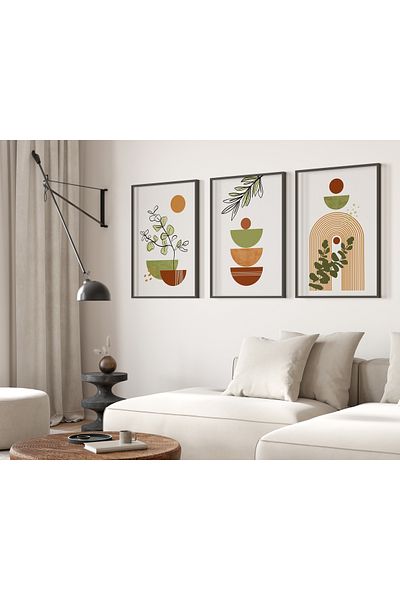 TekTablo Set de pictură înrămată, modele de pictură pentru decorarea casei