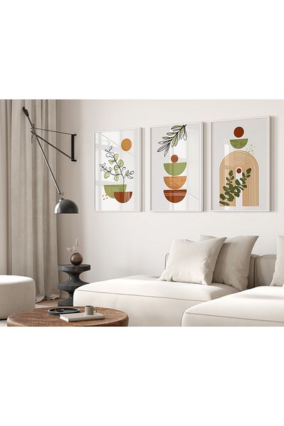 TekTablo Set de pictură înrămată, modele de pictură pentru decorarea casei
