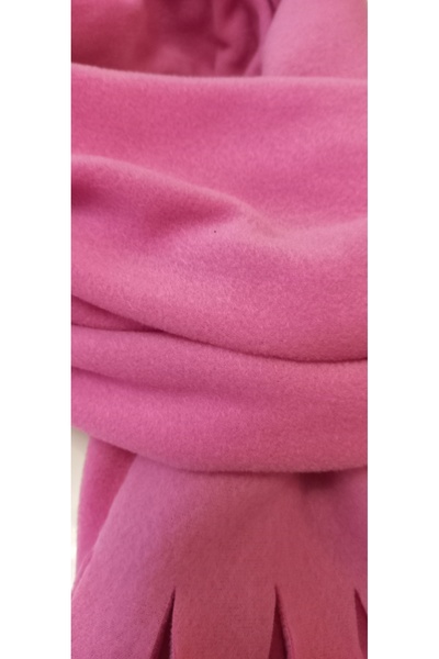 NERGIZ Eșarfă din lână roz NERGİZ ŞAL KAŞKOL