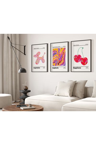 TekTablo Set de pictură înrămată, modele de pictură pentru decorarea casei