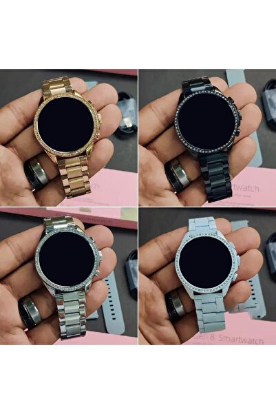 Basriko Watch 8 GEN 8 Akıllı Saat ŞARJI UZUN GİDEN Akıllı Saat Gold