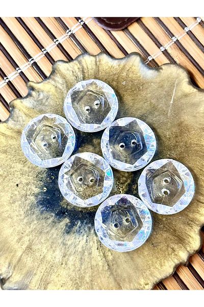 ODDA TASARIM ATÖLYESİ transparent crystal 6-piece button set