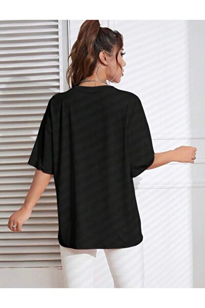 BYMEER Тениска с черна принтирана сърце