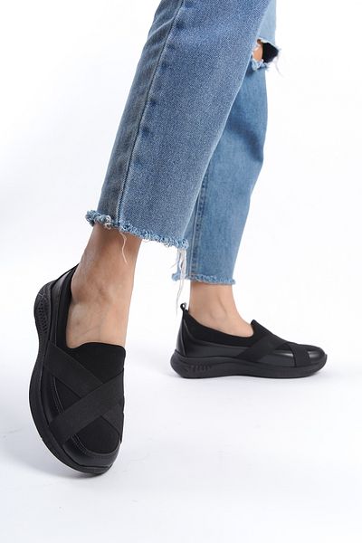 eformoda by emre yılmaz Pantofi clasici de zi cu zi confortabili pentru femei negre Ballet ALD2