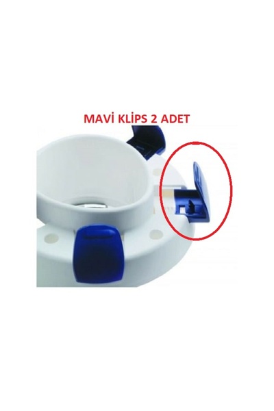 bym yapı Klozet Yükselteci Alt Mavi Klipsleri 2 Adet Alt Kulakları Tutturma A...