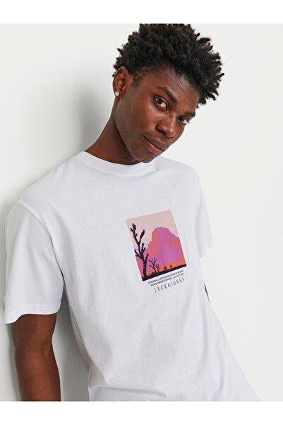 Jack & Jones JORLUCCA GRAPHIC TEE ΜΕ ΚΟΡΥΦΑΙΑ ΣΤΟΥΡΑ ΣΤΗΝ ΚΑΛΑΜΑΡΙΑ