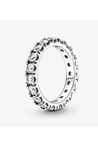 POSEİDONS JEWELLERY Tarz Işıltılı Tam Tur Taşlı Yüzük