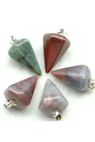 Tesbih Atölyesi Certified Indian Agate Stone Pandula Pendulum Both Pandula - Both Necklace