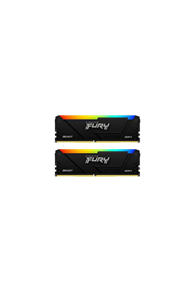 Kingston Κιτ Μνήμης Fury Beast RGB Intel XMP 2.0, 64GB, DDR4-3600, CL18, Διπλ...