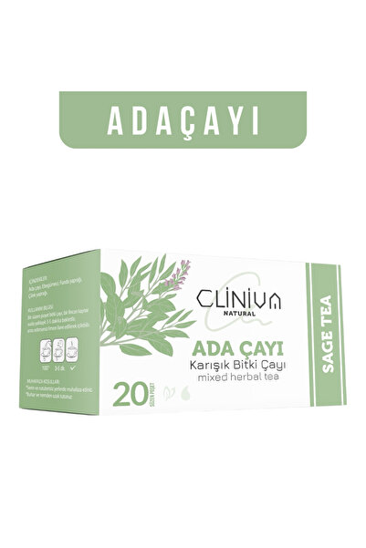 cliniva Organik Adaçayı – Rahatlatıcı & Detoks Etkili 20’li Sallama Çay