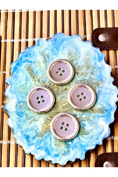 ODDA TASARIM ATÖLYESİ 4-hole metal button 4-piece set