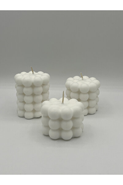 Ant&Bee 3 Boy 3lü Misket Bubble Set Mum Beyaz Çap 6 Boy 5-6-7 Cm