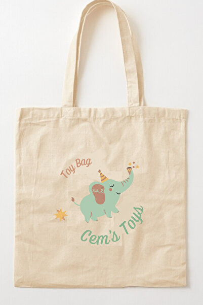 Cemira İsimli Çanta İsme Özel Kişiye Özel Çocuk Çantası, Oyuncak Çantası, Kitap Çantası, Tote Bag Bez Çanta